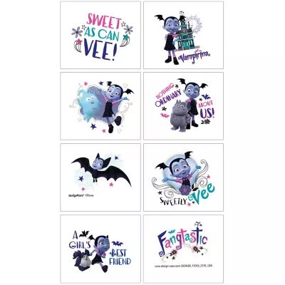 PartyCity Vampirina Tattoos 1 Sheet