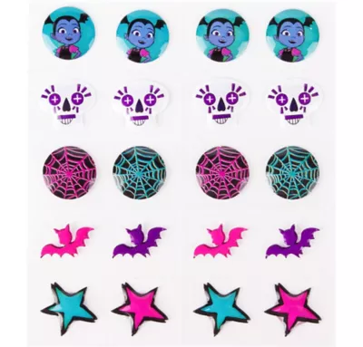 PartyCity Vampirina Stick-On Earrings 20ct