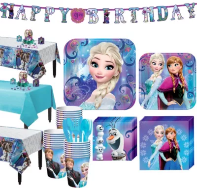 PartyCity Frozen Tableware Party Kit for 24 Guests
