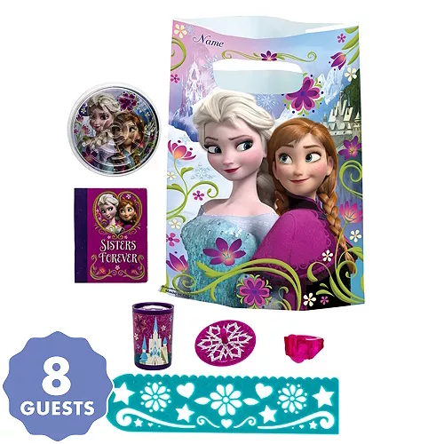 PartyCity Frozen Basic Favor Kit for 8 Guests