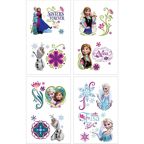 PartyCity Frozen Tattoos 1 Sheet