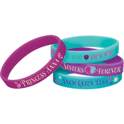 PartyCity Frozen Wristbands 4ct