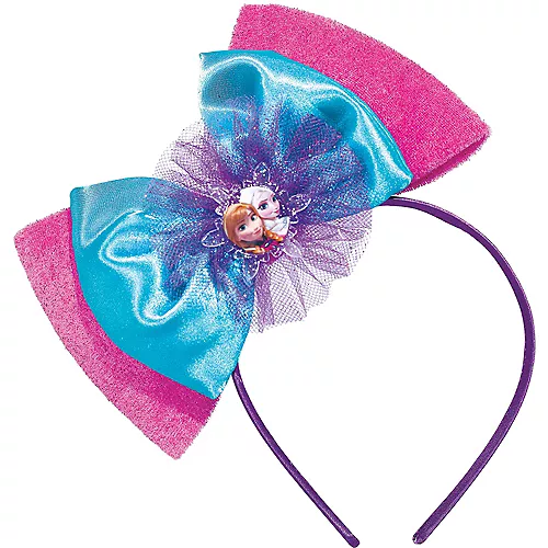 PartyCity Frozen Bow Headband Deluxe