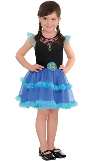  PartyCity Girls Tutu Anna Dress - Frozen