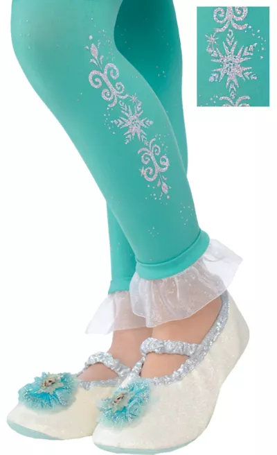  PartyCity Child Footless Elsa Tights - Frozen