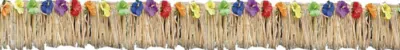 PartyCity Luau Natural Deck Fringe