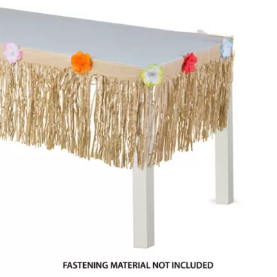 PartyCity Natural Grass Table Skirt