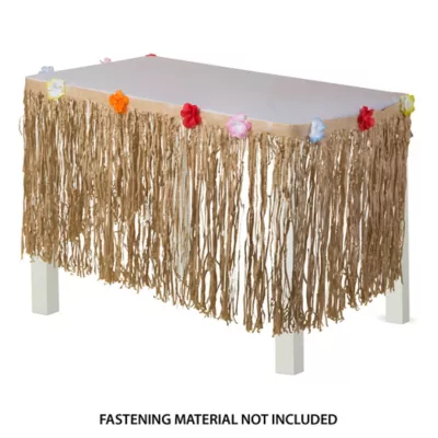 PartyCity Natural Tissue Table Skirt