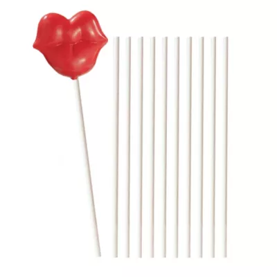 PartyCity White Lollipop Sticks 25ct