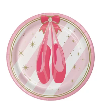 PartyCity Ballerina Dessert Plates 8ct