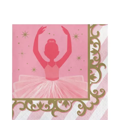 PartyCity Ballerina Lunch Napkins 16ct