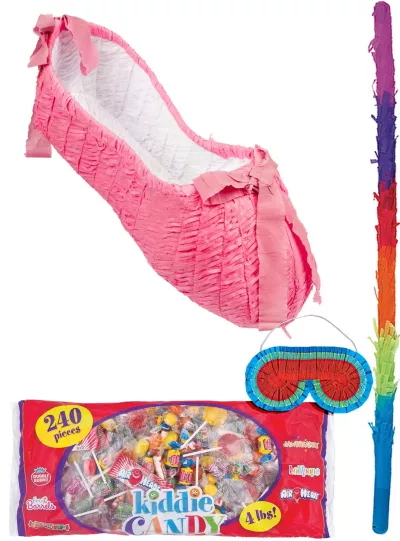 PartyCity Pink Ballerina Slipper Pinata Kit