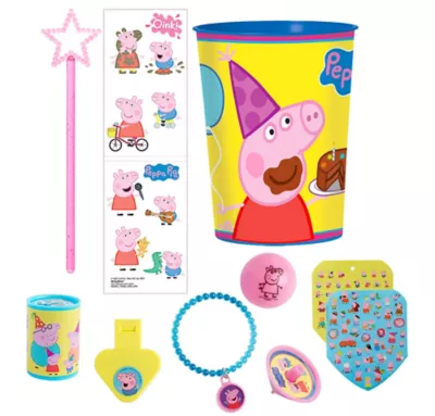 PartyCity Peppa Pig Super Favor Kit for 8 Guests