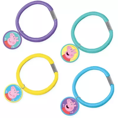 PartyCity Peppa Pig Hair Ties 4ct