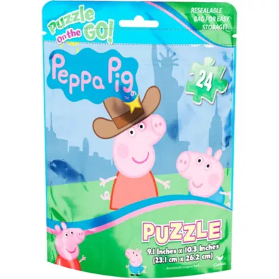 PartyCity Peppa Pig Puzzle Bag 24pc