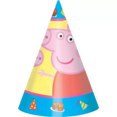 PartyCity Peppa Pig Party Hats 8ct