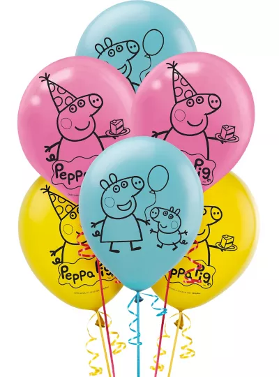 PartyCity Peppa Pig Balloons 6ct