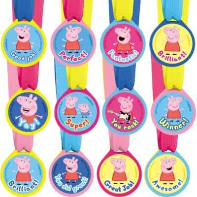 PartyCity Peppa Pig Award Medals 12ct