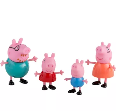  PartyCity Peppa Pig & Family Playset 4pc