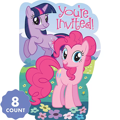 PartyCity My Little Pony Invitations 8ct