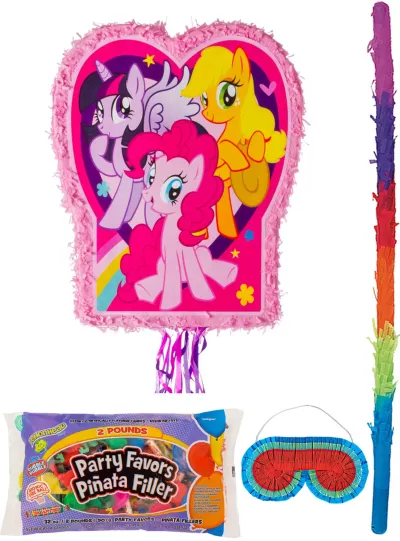 PartyCity Pink My Little Pony Pinata Kit with Candy & Favors