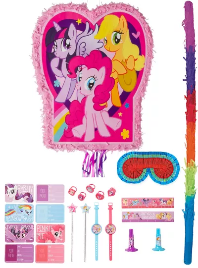 PartyCity Pink My Little Pony Pinata Kit with Favors