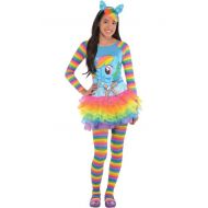 PartyCity Girls Rainbow Dash Costume - My Little Pony