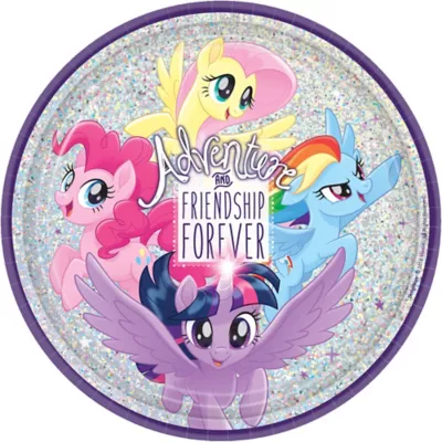 PartyCity Prismatic My Little Pony Lunch Plates 8ct