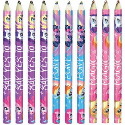 PartyCity Friendship Adventures My Little Pony Multicolored Pencils 6ct