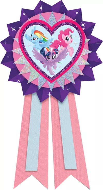 PartyCity Pink & Purple My Little Pony Award Ribbon