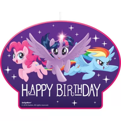 PartyCity My Little Pony Birthday Candle