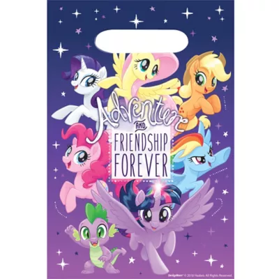  PartyCity Adventure & Friendship Forever My Little Pony Favor Bags 8ct