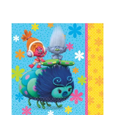  PartyCity Trolls Lunch Napkins 16ct