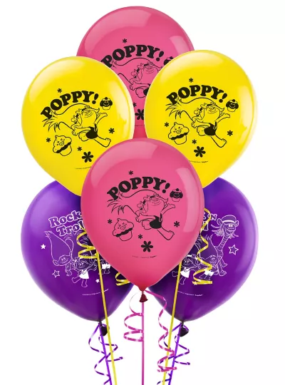 PartyCity Trolls Balloons 6ct