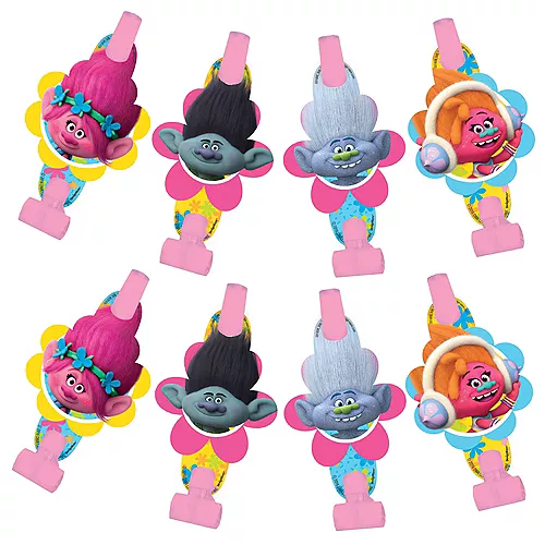 PartyCity Trolls Blowouts 8ct