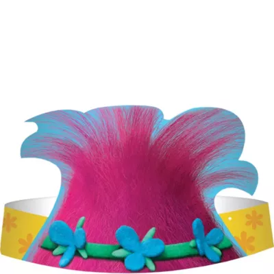  PartyCity Trolls Paper Hats 8ct