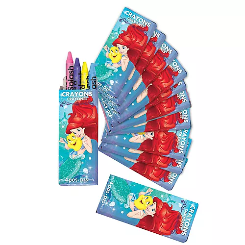 PartyCity Little Mermaid Crayon Boxes 12ct