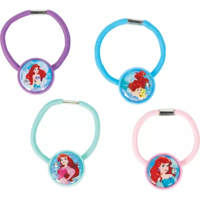 PartyCity Little Mermaid Hair Ties 4ct