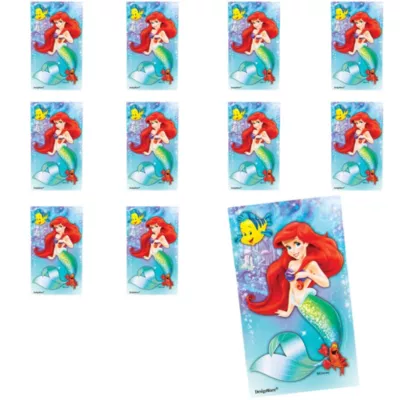  PartyCity Jumbo Ariel Stickers 24ct - The Little Mermaid