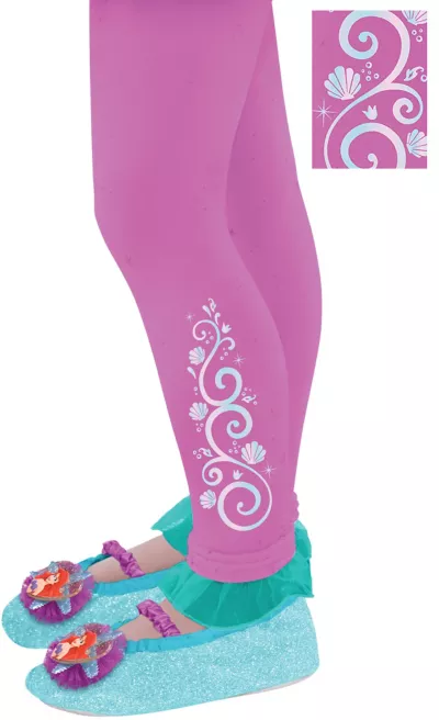 PartyCity Child Footless Ariel Tights - The Little Mermaid