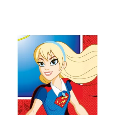 PartyCity DC Super Hero Girls Beverage Napkins 16ct