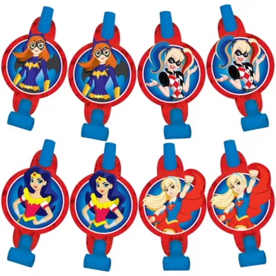 PartyCity DC Super Hero Girls Blowouts 8ct