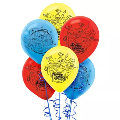 PartyCity DC Super Hero Girls Balloons 6ct