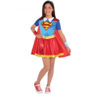 PartyCity Girls Supergirl Dress Costume - DC Super Hero Girls