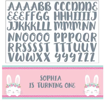 PartyCity Some Bunny Personalized Birthday Banner