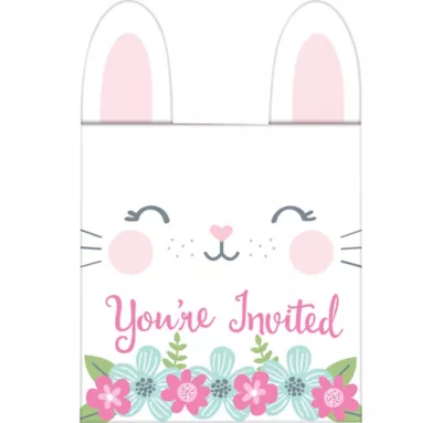  PartyCity Some Bunny Popup Invitations 8ct
