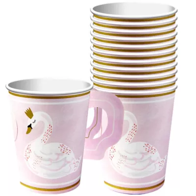  PartyCity Swan Cups with Handles 8ct