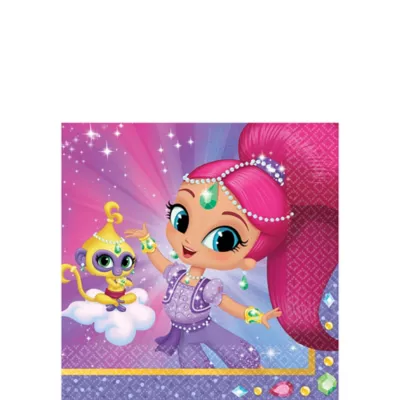  PartyCity Shimmer and Shine Beverage Napkins 16ct