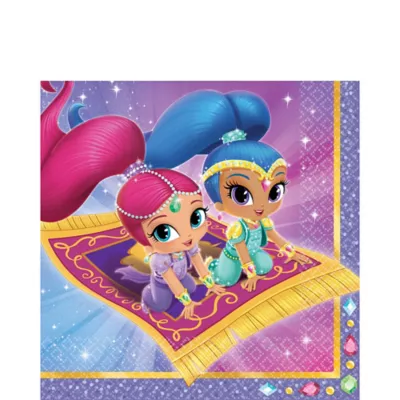 PartyCity Shimmer and Shine Lunch Napkins 16ct