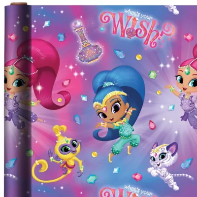 PartyCity Shimmer and Shine Gift Wrap